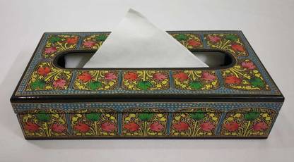 VelTrade 1 Compartments Paper Mache Tissue Box