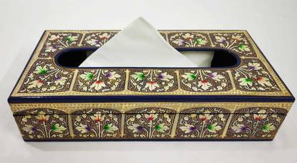 VelTrade 1 Compartments Paper Mache Tissue Box