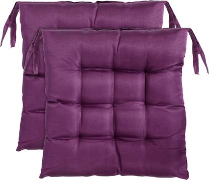KUBER INDUSTRIES Microfibre Chair Pad Pack of 2 Solid