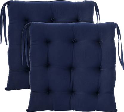 KUBER INDUSTRIES Microfibre Chair Pad Pack of 2 Solid