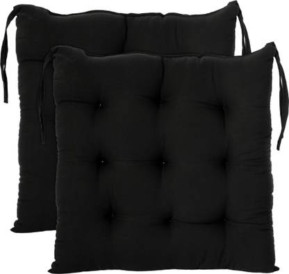 KUBER INDUSTRIES Microfibre Chair Pad Pack of 2 Solid