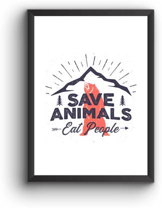 Save Animals Paper Print