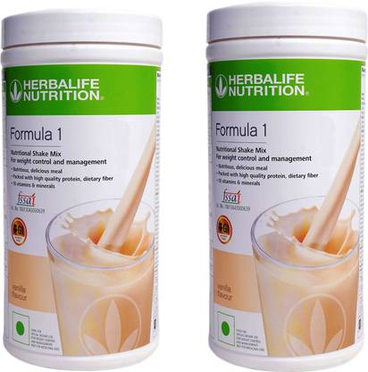 HERBALIFE Formula 1 Nutritional Shake Mix - Vanilla Flavor 2 Pcs Pack For Weight Loss Plant-Based Protein