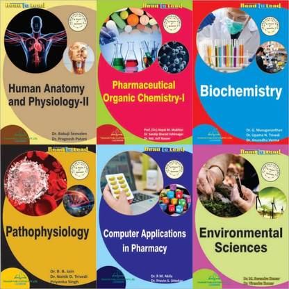 B.pharm- 2nd Sem (6 In 1) 6 Book Set For B-Pharma 2nd Semester Student Thakur Publication