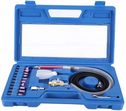 AASONS Die Grinder, 19Pcs Air Angle Die Grinder Pen Polishing Engraving Tool Pneumatic Grinding Machine 54000rpm Pneumatic Die Grinder 19Pcs Air Angle Die Grinder Pen Polishing Engraving Tool Pneumatic Grinding Machine 54000rpm Pneumatic Die Grinder Rotary Tool