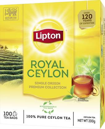 Lipton Ceylon Black Tea Bags Box