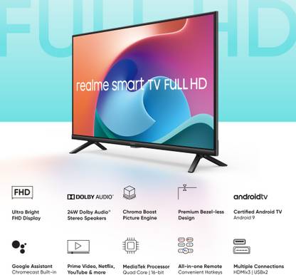 realme 80 cm (32 inch) Full HD LED Smart Android TV