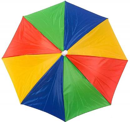Deewak Free Umbrella Hat to Protect from Sun & Rain (Multicolour) Umbrella HU3 Umbrella