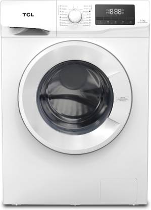 TCL 7 kg with Inverter Fully Automatic Front Load Washing Machine with In-built Heater White