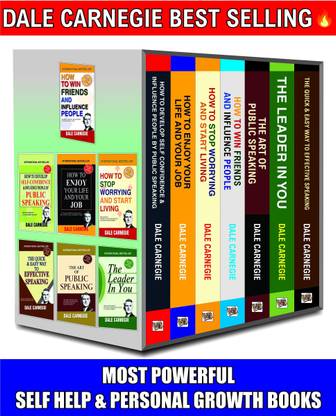 Dale Carnegie Books In English, 7 Best Selling Self Help & Personal Growth Books Set, How To Win Friends And Influence People, English Speaking Course Books & Many More Powerful Books Of Dale Carnegie