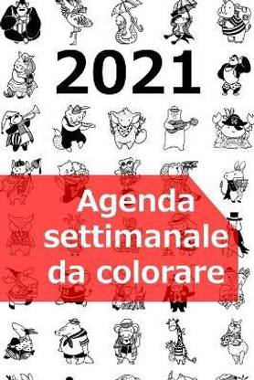 Agenda settimanale da colorare