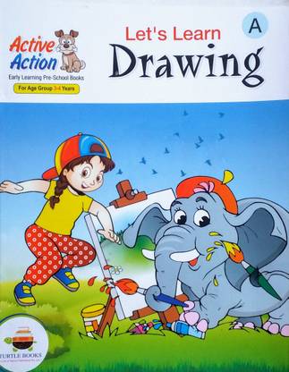 Active Action Early Learning Pre-School Books Let's Learn Drawing A