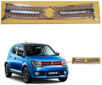 Autoflame Front Chrome Grill For Maruti -Suzuki Ignis Car Grill Cover
