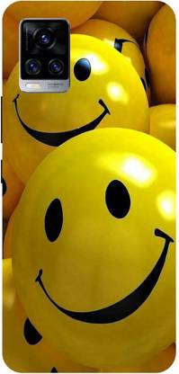 SCORZA Back Cover for VIVO V20 PRO ( Smile Emog,Happyness Emog,Cases Cover) PRINTED BACK COVER