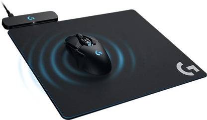 Logitech Powerplay Wireless Charging System for G502 Lightspeed, G703, G903 Lightspeed and PRO Wireless Gaming Mice, Cloth or Hard Gaming Mouse Pad - Black Combo Set Designed for Gaming