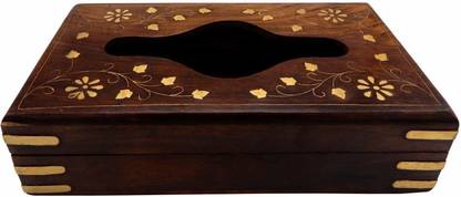 Voody 1 Compartments Wooden Tissue Holder