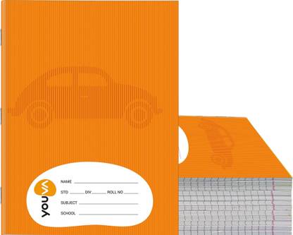 Youva Brown Note Book Book-size Notebook Red & Blue With Gap 172 Pages