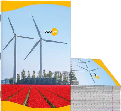 NAVNEET Youva Soft Bound Long Book 17x27 cm Medium Square Regular Notebook Medium Square 172 Pages