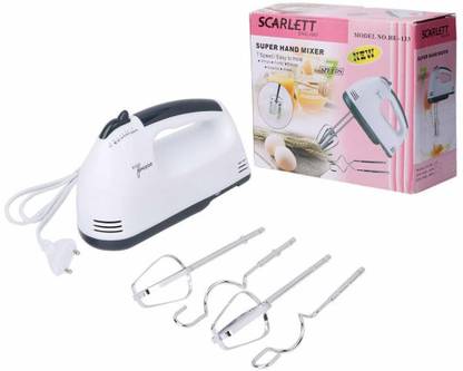 oobe Hand Mixer for all Beater and Food Blender with 7 Speed Handheld Processor Automatic 180 W Electric Whisk (White) Mixer Blender Blade