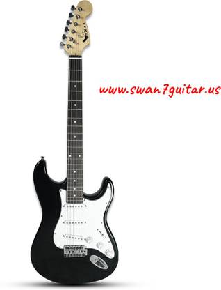 swan7 ST-01 Maven Series Black Electric Guitar Electro-acoustic Guitar