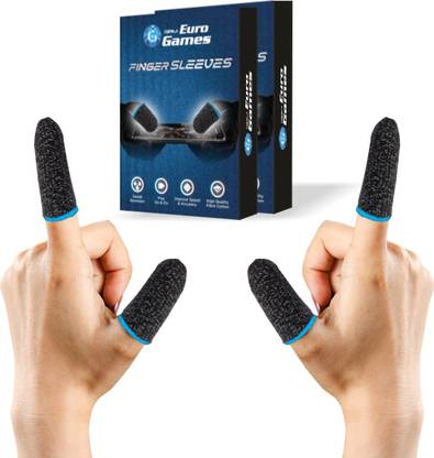 RPM Euro Games Finger Sleeves For Gaming Gaming Thumb Finger 4 Sleeves/ 2 Pairs  Gaming Accessory Kit