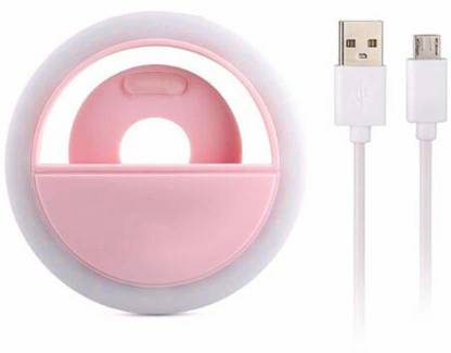 CANDYVILLA Good Collection Rechargeable Mini LED Selfie Lamp Ring Light Fill Light Phone Flash Light Ring Flash Ring Flash