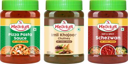 MADHUR Dips & Spreads Combo of 3 Combo
