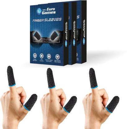 RPM Euro Games Finger Sleeve For Gaming Pubg Mobile Gaming Thumb Finger Pack Of 6, 3 Pairs  Gaming Accessory Kit