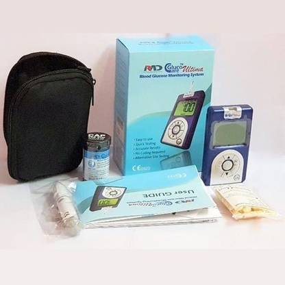 GlucoCare Ultima Glucometer With 25 Strips Glucometer