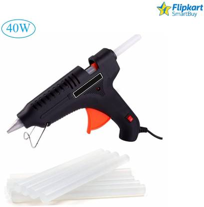 Flipkart SmartBuy 40W Black Hot Melt Glue Gun with 10 Glue Sticks, Size - 11MM x 23CM Standard Temperature Corded Glue Gun