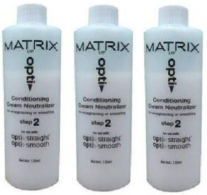 MATRIX Opti Conditioning Cream Neutralizer, Step-2 (For Straightening or Smoothing) - 125 ml - Pack of 3
