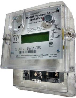 Indotech Dual-Tariff Single Phase Multi-Function Sub meter Metal Electrical Box
