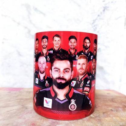 BE UNIQUE RCB Royal Challengers Bangalore Team | RCB Ceramic Coffee Mug