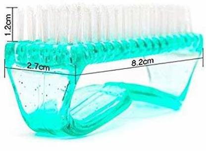 GOLA INTERNATIONAL Set Of 2Pc Handle Grip Nail Brush Hand Finger Toe Nail Cleaning Brush Manicure Pedicure Scrubbing Cleaner
