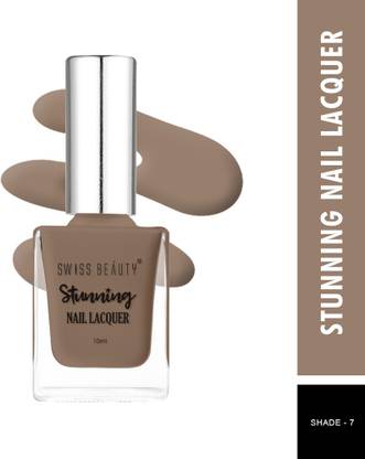 SWISS BEAUTY Stunning Nail Polish (SB-105-07) | Long Lasting | Dark Meet