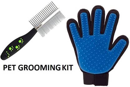 Hachiko Dog Needs Combo Of 2 Imported High Quality Grooming Double Sided Removing Shedding Comb Basic Comb for  Dog, Cat, Rabbit, Hamster