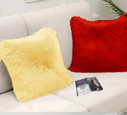 PICKKART Microfibre Cushion Pack of 2 Solid