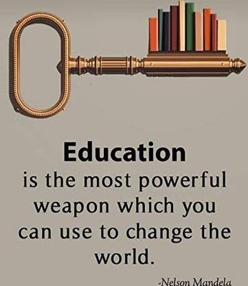 Poster Scenery of Library 3D Coloured Print Poster- Education is The Most Powerful Weapon 3D Poster