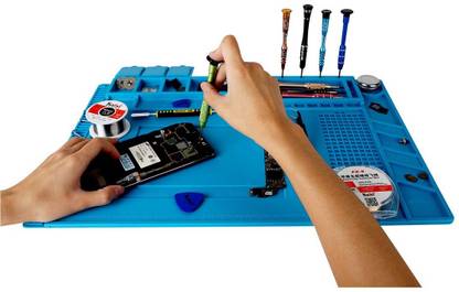 Svojas Heat Insulation Working Mat BGA Soldering Station Repair Insulator Pad Hand Tool Kit