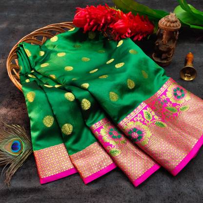 Kanjivaram Cotton Blend, Cotton Silk Saree