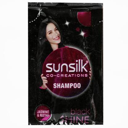 SUNSILK Black shine shampoo sachets 4ml each (Pack of 64)