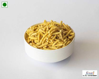 UNJUNK Ratlami Lehsun / Lasan / Garlic Sev Namkeen | Lahsun Sev Bhujiya Snack | Evening Tea Time Pantry Snacks / Nastha | Ready to Eat Farsan | Authentic and Fresh Home-Style Crispy Crunchy Lesun Mota Bhujia Snack | Indore special Chabeni, Chabni, Chanachur