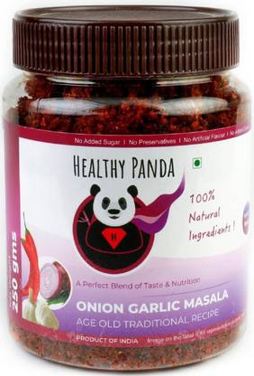 HEALTHY PANDA Onion Garlic Masala / Kanda Lasun Masala also known as Masala Khara / Kanda Lasoon Masala / Desi Ghati - 750 Grams, 250 Pack of 3