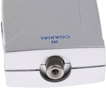 H-its Kabel  TV-out Cable Coaxial Input to Optical TOSlink SPDIF Digital Output Audio Converter Adapter