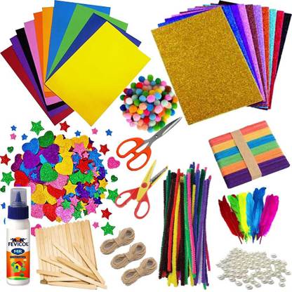 अंजनावेर Craft Basket / Craft Kit for Kids / Gift for Kids / DIY Material kit / Hobby Craft