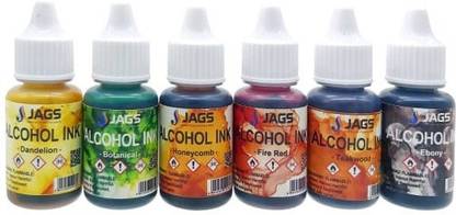 Nature Arts and Colours 6 Colors Alcohol Inks (Multicolor) - Mini Pack - Pack of 6 - Set 1