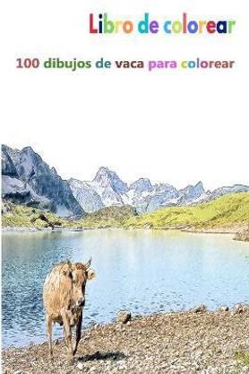 Libro de colorear 100 dibujos de vaca para colorear
