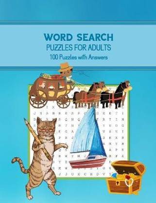 Word Search Puzzles for Adults, 100 Puzzles with Answers