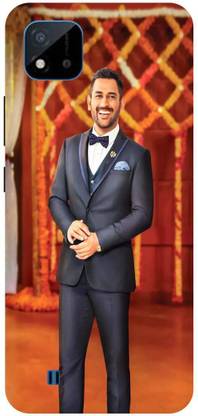Bluvver Back Cover for Realme C20,RMX3061, Printed Ms Dhon,Mahendra Singh Dhoni Back Cover