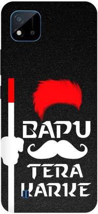 Bluvver Back Cover for Realme C20,RMX3061, Printed Bapu Tera Karke Back Cover